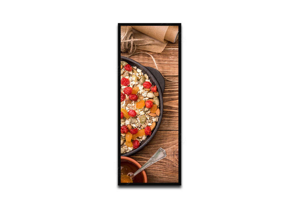 LCD Bar Screen 19/21/24/28/37 inch wall-mounted advertising screen shelf advertising machine
