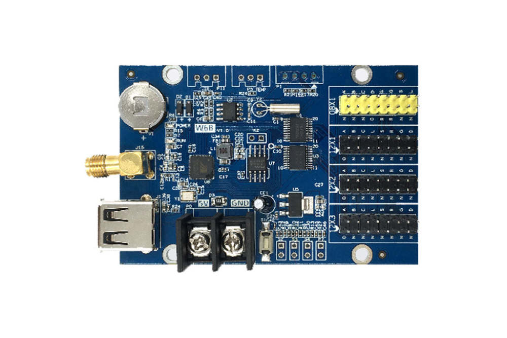 Huidu HD-W Series Wi-Fi Single-Daul Color LED Controller Card HD-W66 WF4 W04 LED Controller