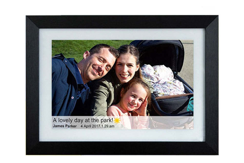 10 inch Smart Photo Frame Cloud Share Photo Auto Rotate Wall Mountable