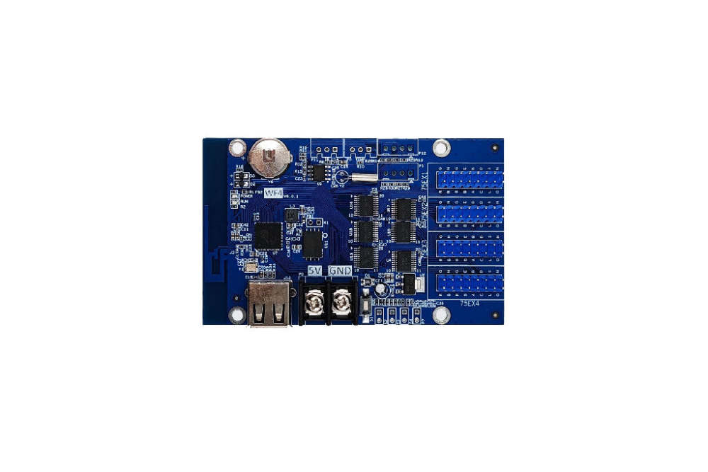 Huidu HD-W Series Wi-Fi Single-Daul Color LED Controller Card HD-W66 WF4 W04 LED Controller