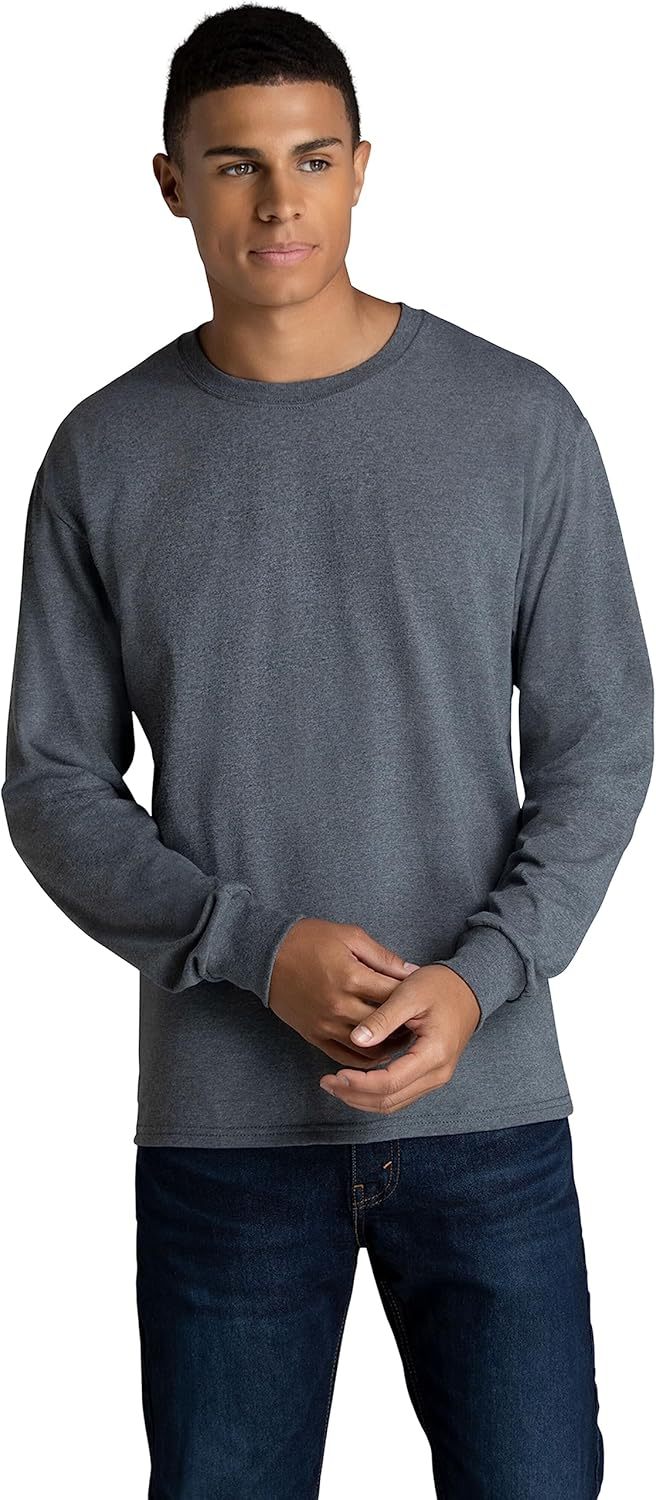 Men's Eversoft Cotton Long Sleeve T Shirts,Dacheng Garments,Men's Eversoft Cotton Long Sleeve T-Shirts – wholesale clothing manufacturer