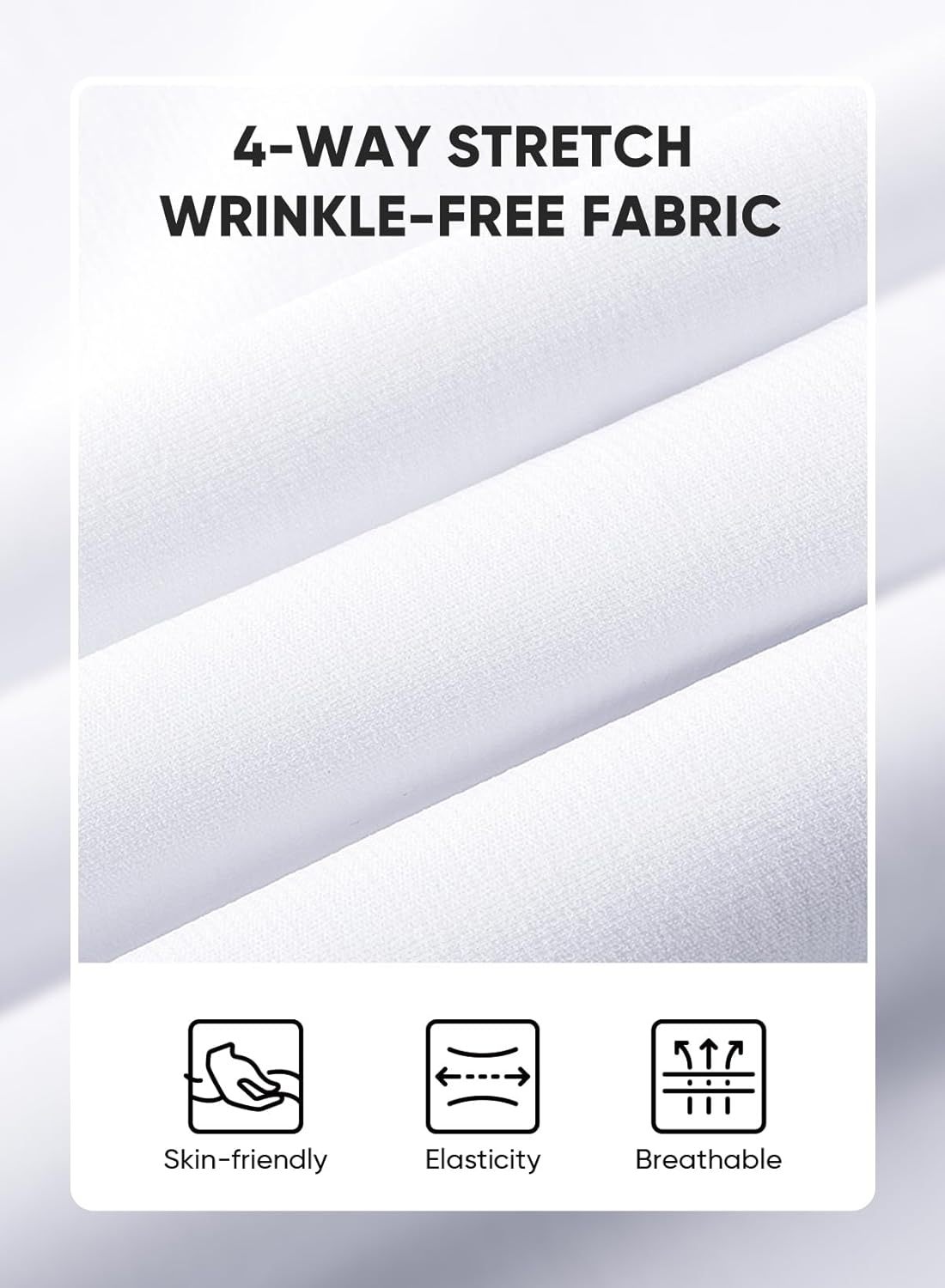 Men's Muscle Fit Dress Shirts Summer Casual Button Down Short Sleeve High Stretch Wrinkle-Free Shirt,Dacheng Garments,Men's Muscle Fit Shirts – wholesale clothing manufacturer