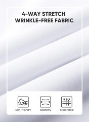 Men's Muscle Fit Dress Shirts Summer Casual Button Down Short Sleeve High Stretch Wrinkle-Free Shirt,Dacheng Garments,Men's Muscle Fit Shirts – wholesale clothing manufacturer