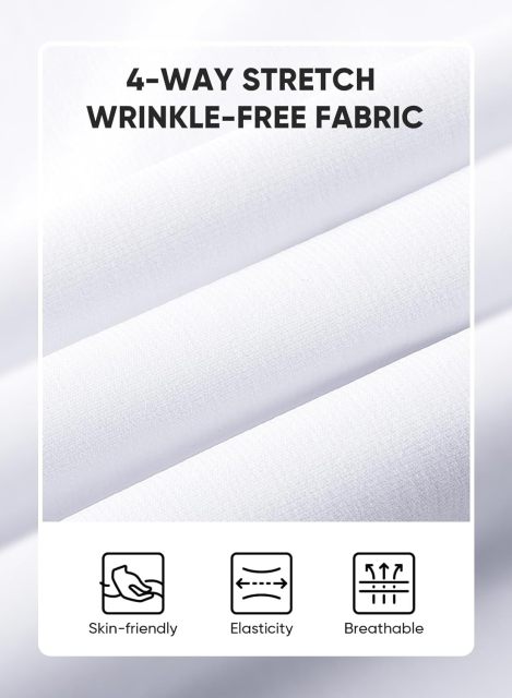 Men's Muscle Fit Dress Shirts Summer Casual Button Down Short Sleeve High Stretch Wrinkle-Free Shirt,Dacheng Garments,Men's Muscle Fit Shirts – wholesale clothing manufacturer