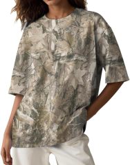 Y2k Camo Oversized Short Sleeve Crew Neck Baggy Shirts Maple Leaf Printed Tshirts Shirts for Women Men,Dacheng Garments,Y2k Camo Oversized Short Sleeve Crew Neck Baggy Shirts Maple Leaf Printed Tshirts Shirts for Women Men