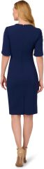 Women's Knit Crepe Pearl Midi Dress,Dacheng Garments,Women's Knit Crepe Pearl Midi Dress