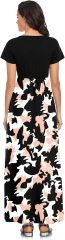 Womens Short Sleeve Maxi Dresses Empire Waist Long Dress,Dacheng Garments,Women's Short Sleeve Maxi Dresses – wholesale clothing supplier