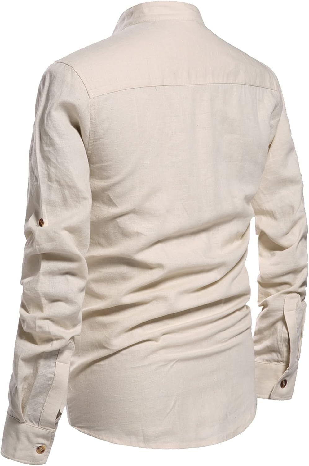 Men Henley Neck Long Sleeve Daily Look Linen Shirts,Dacheng Garments,Men Henley Neck Shirt – wholesale clothing manufacturer