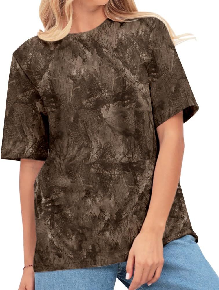 Y2k Camo Oversized Short Sleeve Crew Neck Baggy Shirts Maple Leaf Printed Tshirts Shirts for Women Men,Dacheng Garments,Y2k Camo Oversized Short Sleeve Crew Neck Baggy Shirts Maple Leaf Printed Tshirts Shirts for Women Men