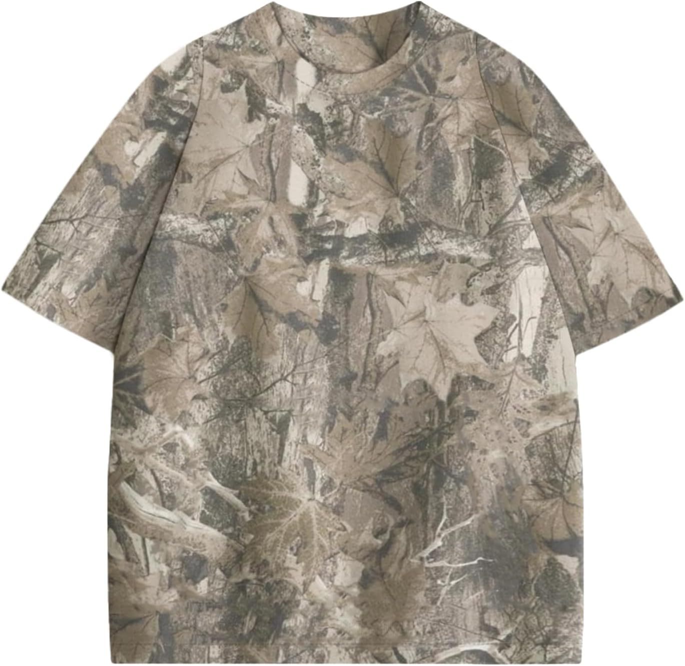 Y2k Camo Oversized Short Sleeve Crew Neck Baggy Shirts Maple Leaf Printed Tshirts Shirts for Women Men,Dacheng Garments,Y2k Camo Oversized Short Sleeve Crew Neck Baggy Shirts Maple Leaf Printed Tshirts Shirts for Women Men