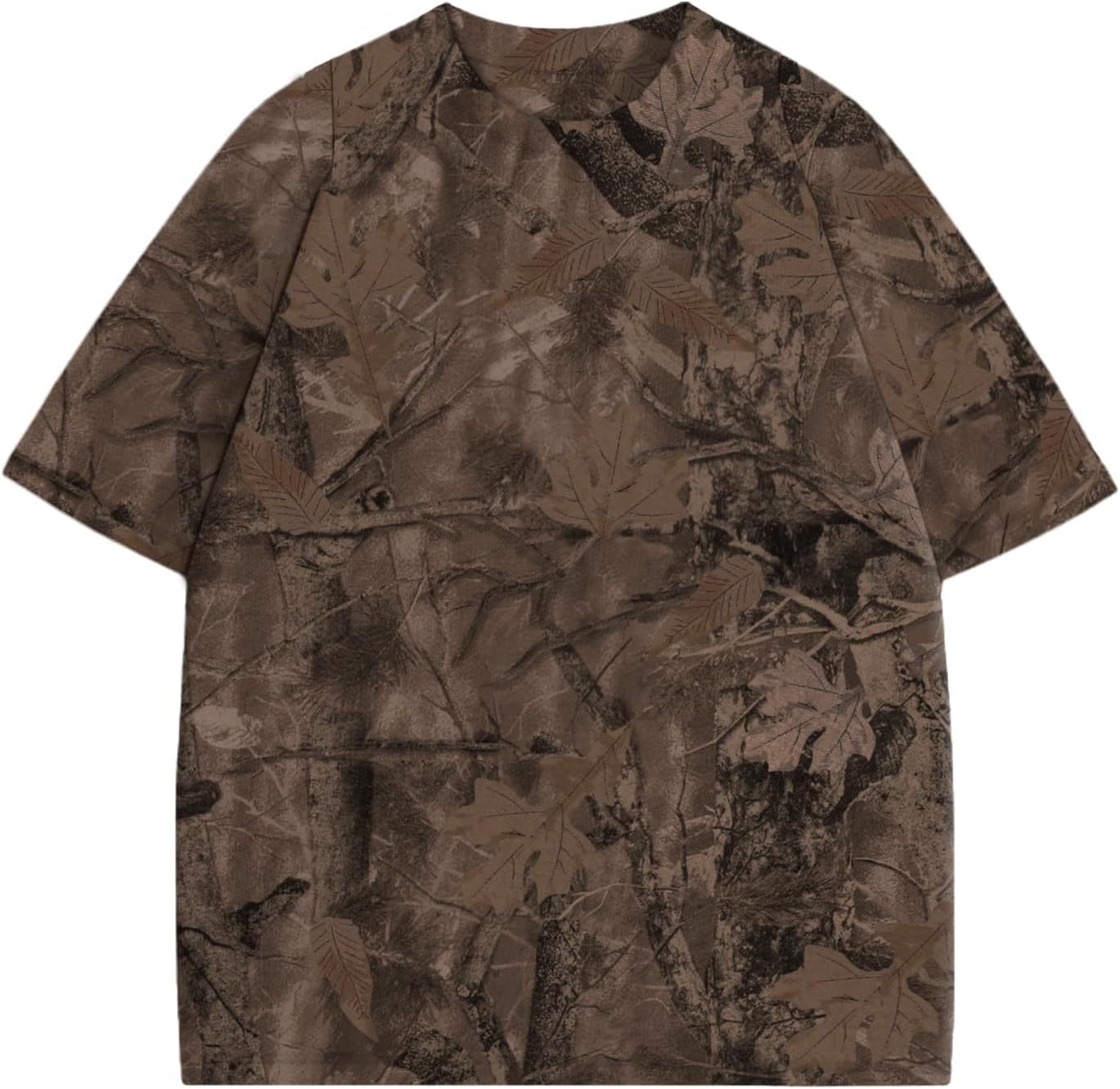 Y2k Camo Oversized Short Sleeve Crew Neck Baggy Shirts Maple Leaf Printed Tshirts Shirts for Women Men,Dacheng Garments,Y2k Camo Oversized Short Sleeve Crew Neck Baggy Shirts Maple Leaf Printed Tshirts Shirts for Women Men