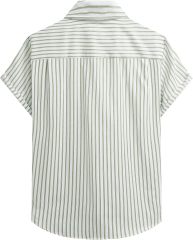 Men's Casual Striped Shirts Button Down Short Sleeve Blouse Summer,Dacheng Garments,Men’s Casual Striped Shirts – wholesale clothing manufacturer
