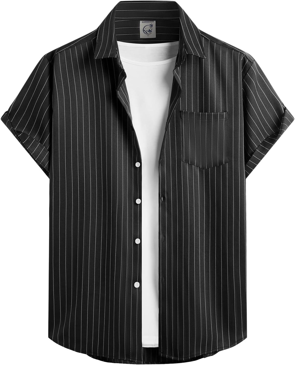 Men's Casual Striped Shirts Button Down Short Sleeve Blouse Summer,Dacheng Garments,Men’s Casual Striped Shirts – wholesale clothing manufacturer