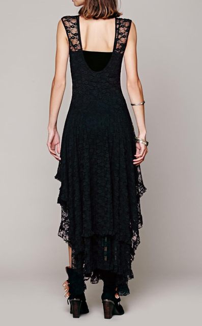 Womens Sleeveless Backless Asymmetrical Layered Lace Long Dress with Slip Two Pieces,Dacheng Garments,Womens Sleeveless Backless Asymmetrical Layered Lace Long Dress with Slip Two Pieces
