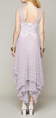 Womens Sleeveless Backless Asymmetrical Layered Lace Long Dress with Slip Two Pieces,Dacheng Garments,Womens Sleeveless Backless Asymmetrical Layered Lace Long Dress with Slip Two Pieces
