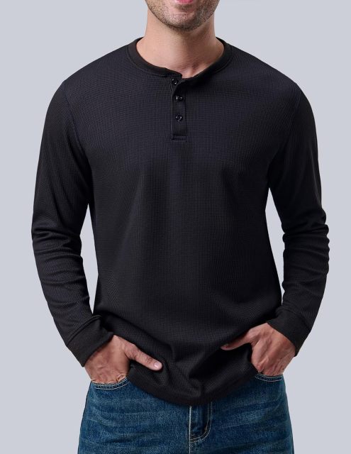 Mens Thermal Long Sleeve Shirts, Casual Fitted Fall Shirts for Men,Dacheng Garments,Men’s Thermal Long Sleeve Shirts – Wholesale Clothing Supplier
