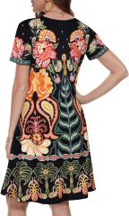 Summer Dresses for Women Casual Tshirt Short Sleeve Floral Sundress Beach Cover Ups with Pockets,Dacheng Garments,Summer Dresses for Women Casual Tshirt Short Sleeve Floral Sundress Beach Cover Ups with Pockets