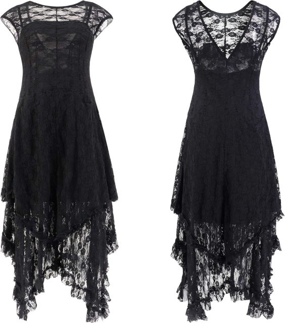 Womens Sleeveless Backless Asymmetrical Layered Lace Long Dress with Slip Two Pieces,Dacheng Garments,Womens Sleeveless Backless Asymmetrical Layered Lace Long Dress with Slip Two Pieces