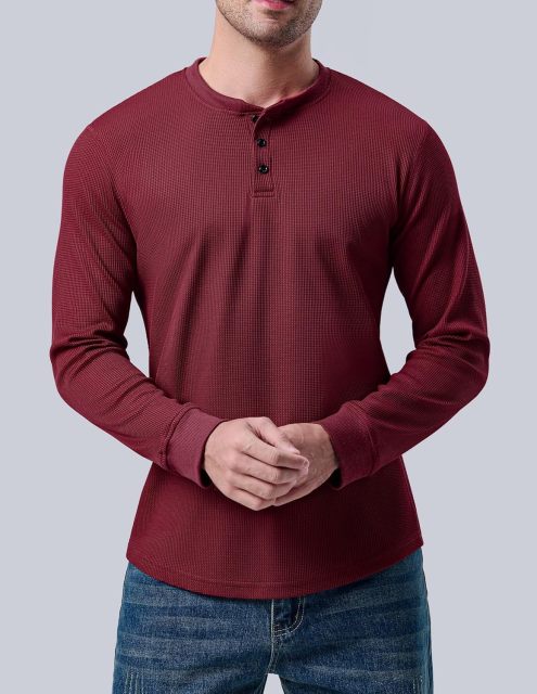 Mens Thermal Long Sleeve Shirts, Casual Fitted Fall Shirts for Men,Dacheng Garments,Men’s Thermal Long Sleeve Shirts – Wholesale Clothing Supplier