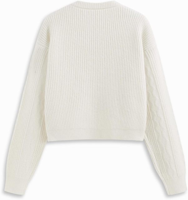 Women's Round Neck Buckle Knitted Cropped Open Front Long Sleeve Sweater Outerwear | Dacheng Clothing B2B Wholesale,Dacheng Garments,Women's Round Neck Buckle Knitted Cropped Open Front Long Sleeve Sweater Outerwear | Dacheng Clothing B2B Wholesale