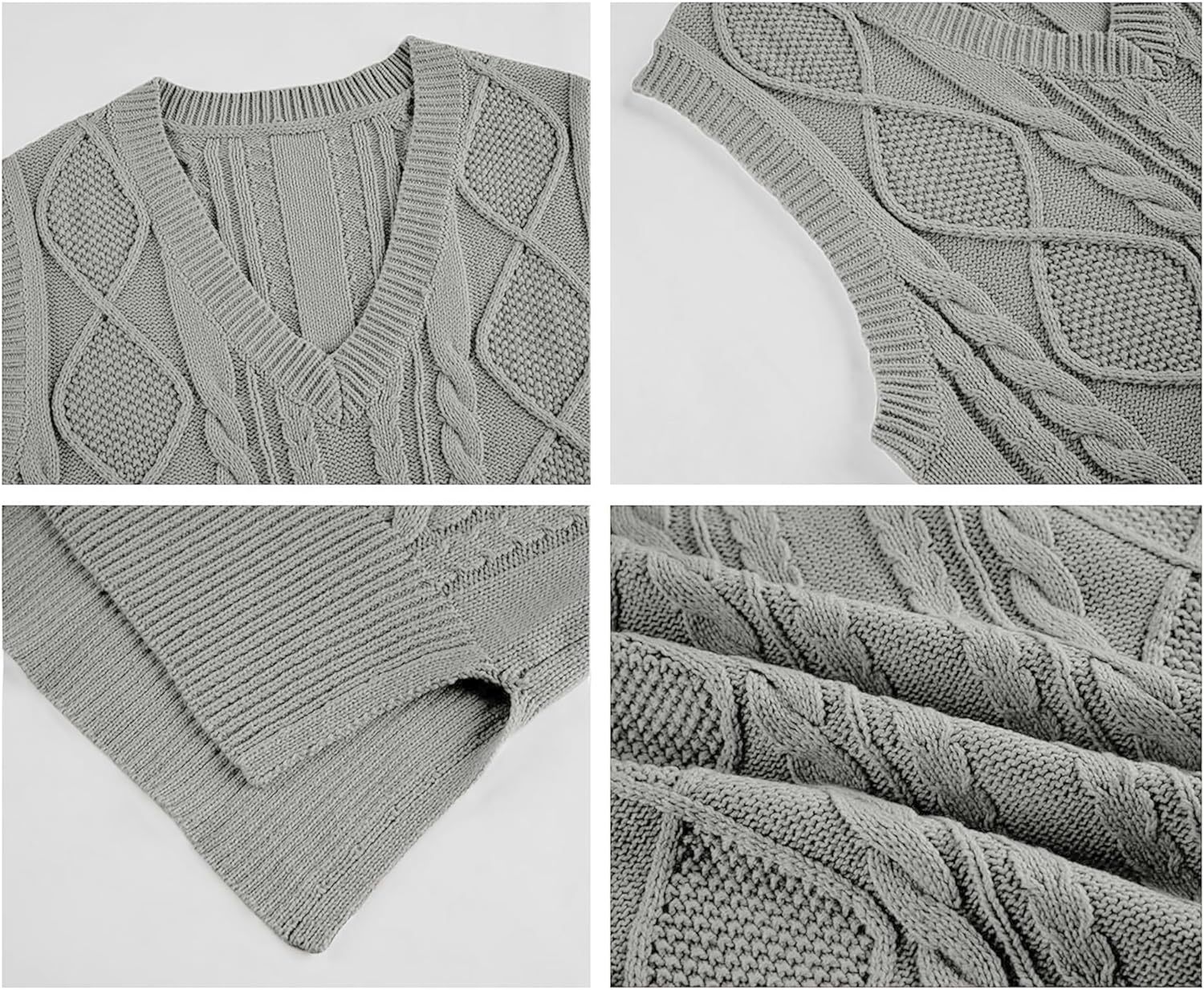 Sweater Vest for Women V Neck Sleeveless Knit Solid Casual Ribbed Preppy Pullover Tops,Dacheng Garments,Sweater Vest – wholesale clothing manufacturer & custom clothing
