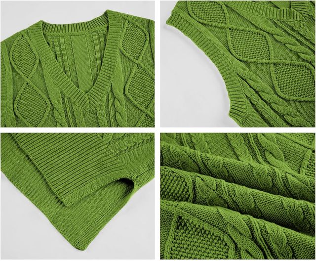 Sweater Vest for Women V Neck Sleeveless Knit Solid Casual Ribbed Preppy Pullover Tops,Dacheng Garments,Sweater Vest – wholesale clothing manufacturer & custom clothing
