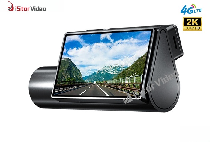 iSV-D7Plus 4G Dash Cam, True 2K+Full HD Car DVR, 3” IPS Touch Screen, Built-in Wi-Fi, GPS, WDR, 24H Parking Mode