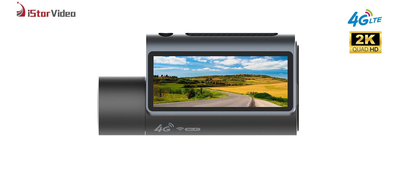 iSV-D10Plus 4G Dash Cam, True 2K+Full HD Car DVR, 3” IPS Touch Screen,Max 512GB Card, Built-in Wi-Fi, 24H Parking Mode
