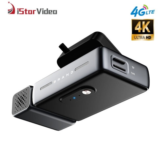 iSV-G4K 4G Dash Cam,  True 4K SONY IMX415 Sensor,Built-in WiFi, Super IR Night Vision, 24/7 Parking Mode Monitor, Max 512G