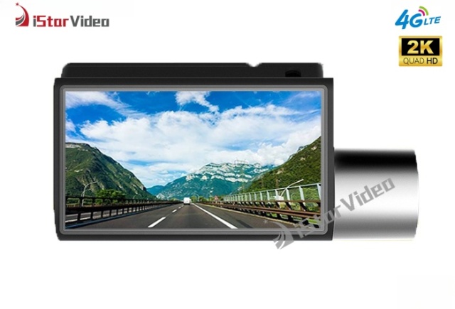 iSV-D7Plus 4G Dash Cam, True 2K+Full HD Car DVR, 3” IPS Touch Screen, Built-in Wi-Fi, GPS, WDR, 24H Parking Mode