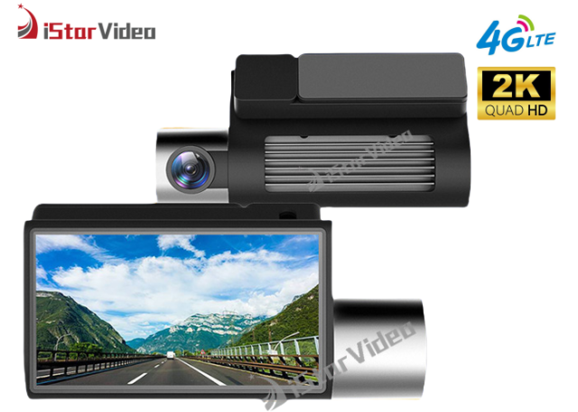 iSV-D7Plus 4G Dash Cam, True 2K+Full HD Car DVR, 3” IPS Touch Screen, Built-in Wi-Fi, GPS, WDR, 24H Parking Mode