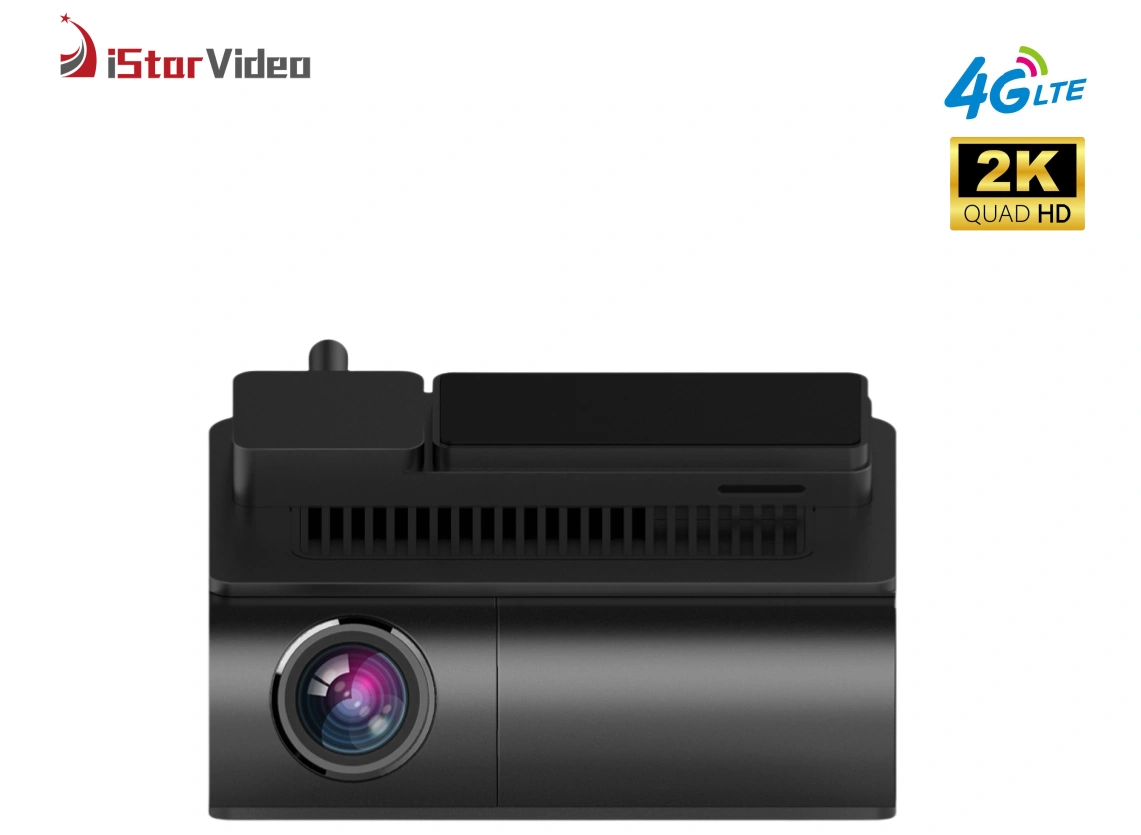 iSV-D5 dash cam showing dual camera configuration and vehicle monitoring features