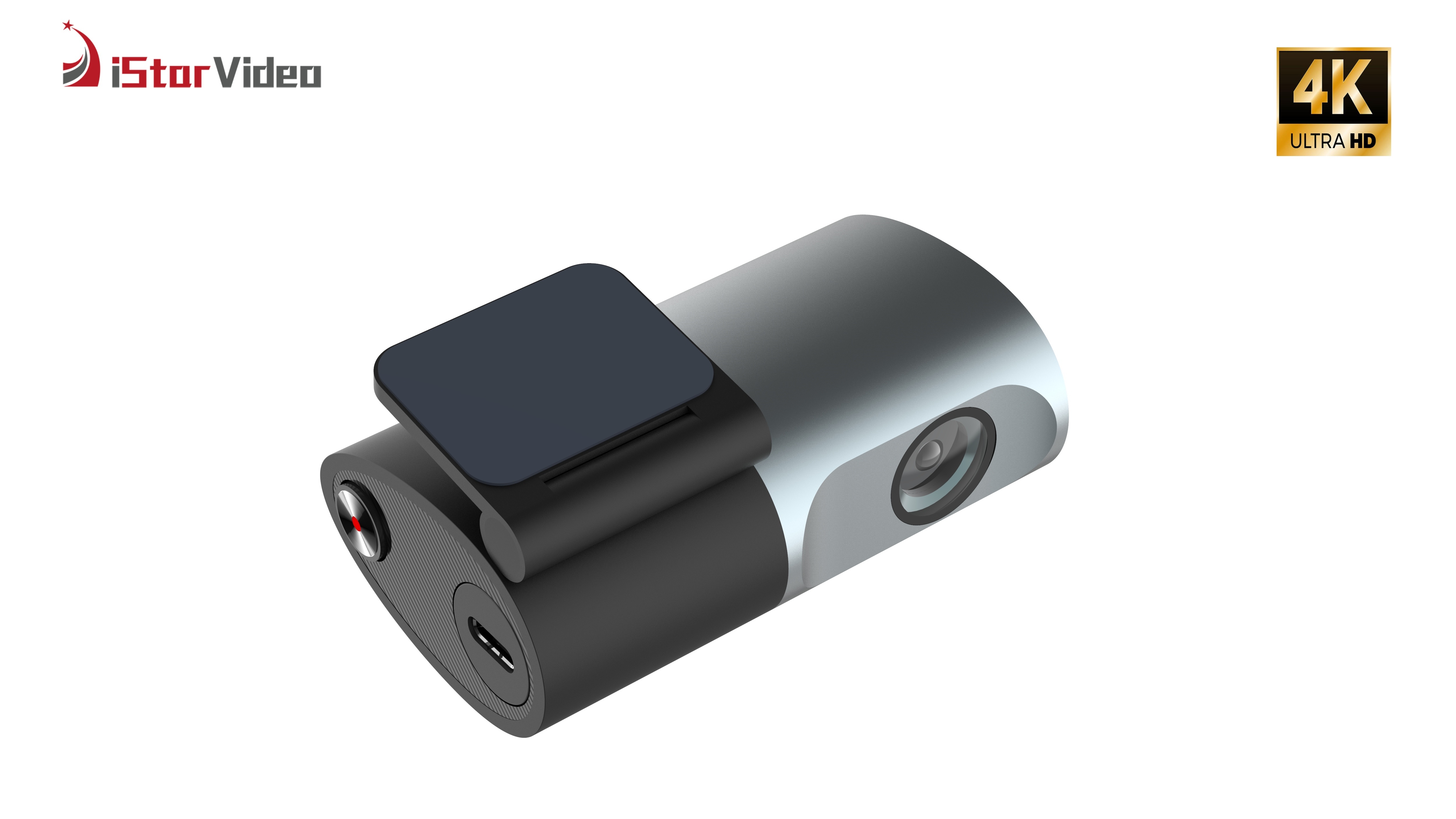 iSV-K6Pro WiFi Dash Cam, 4K Front Mini Dash Cam, WDR Night Vision, Loop Recording, G-Sensor,Single Channel