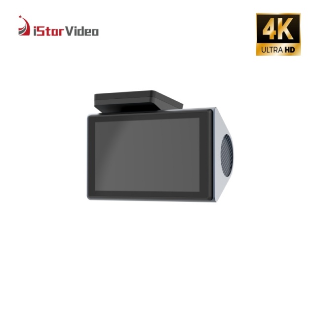 iSV-K10 WiFi 4K+Full HD Mini Dash Cam, 3.16” IPS Touch Screen, WDR Night Vision, 24 Hours Parking Monitor, G-Sensor