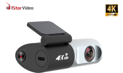 iSV-K6Pro WiFi Dash Cam, 4K Front Mini Dash Cam, WDR Night Vision, Loop Recording, G-Sensor,Single Channel