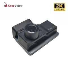 iSV-K2 WiFi 2K+Full HD Dual Channel Mini Dash Cam, 3” IPS Touch Screen, WDR Night Vision, 24 Hours Parking Monitor, G-Sensor