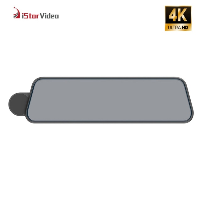 iSV-MS300 10''Inh Mirror Dash Cam, Front 4K+Rear 1080P Dual Channel, Touchable Screen, Loop Recording,Night Vision