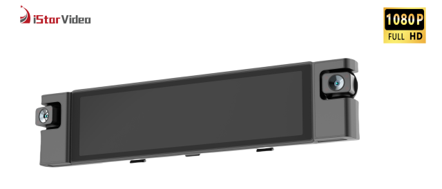 iSV-MS600 360° View 4 Channel,10.99''Inh IPS Touch Screen Dash Cam,1080P FHD, Loop Recording,Night Vision