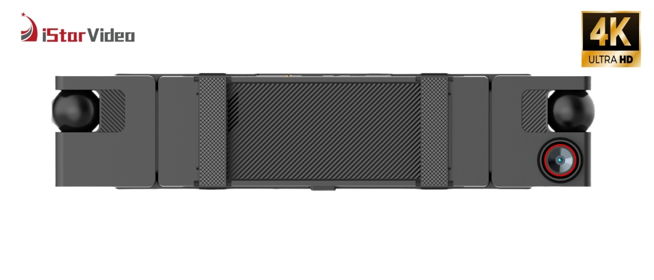 iSV-MS600Pro 4 Channel 10.99''Inh IPS Touch Screen Dash Cam, 360° View ,4K Front camera, Loop Recording,Night Vision
