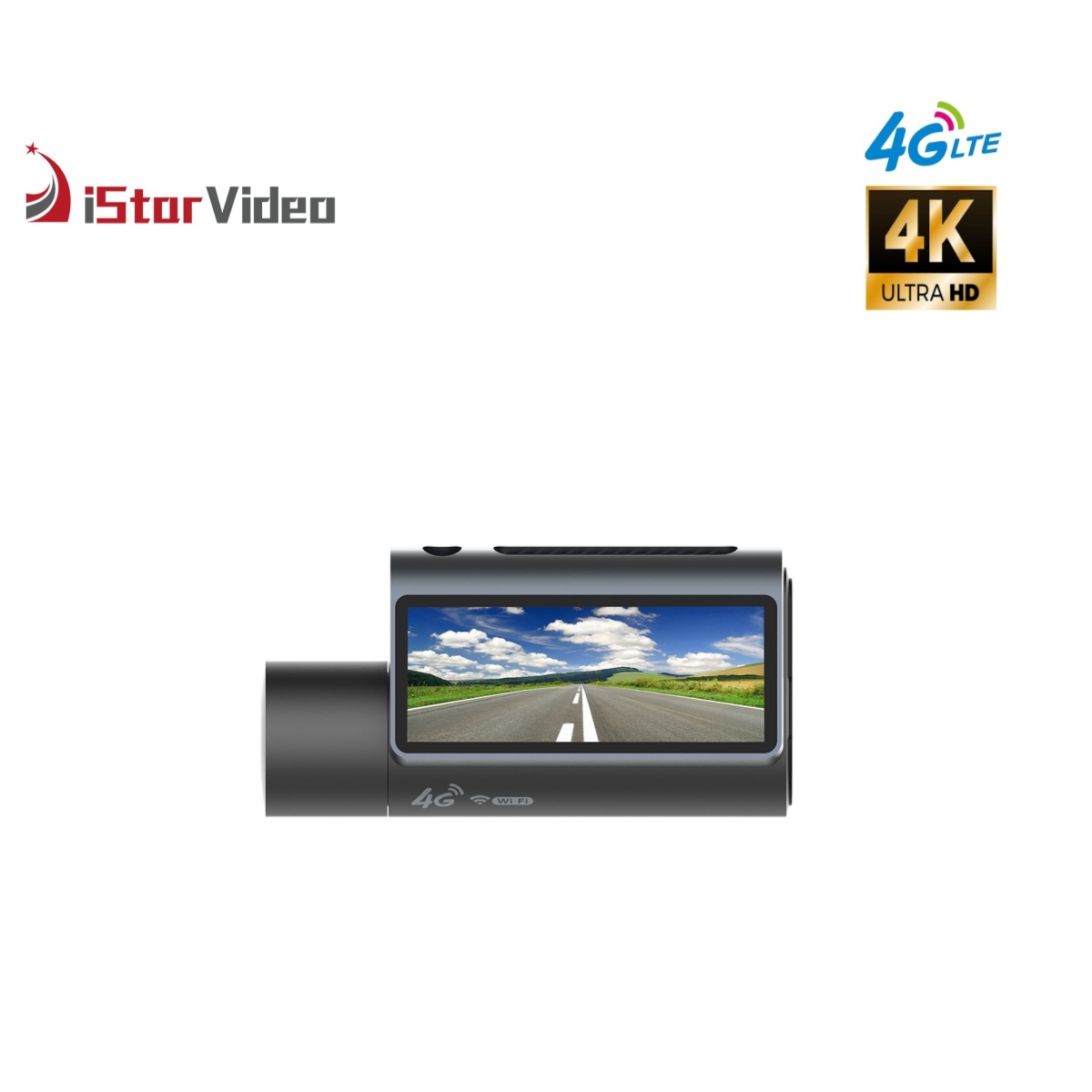 iSV-D11Plus  3''IPS Touch Screen, 4G LTE+True 4K SONY IMX415 Sensor, Remote Live-View, IR Night Vision, 24/7 Parking Mode