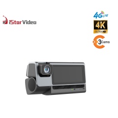 iSV-T3Plus  3''IPS Touch Screen,3 Channel Dashcam, 4G LTE+True 4K SONY IMX415 Sensor, Remote Live-View, 24/7 Parking Mode