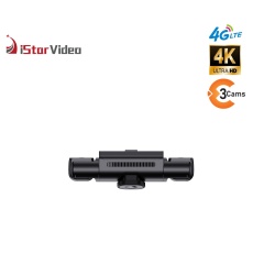 StarVideo iSV-T5Pro 4G Dash Cam - 3-Channel 4K Sony Sensor Remote Monitoring