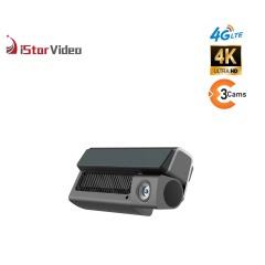 iSV-T3  Three Channel Dashcam, 4G LTE+True 4K SONY IMX415 Sensor, Remote Live-View, IR Night Vision, 24/7 Parking Mode