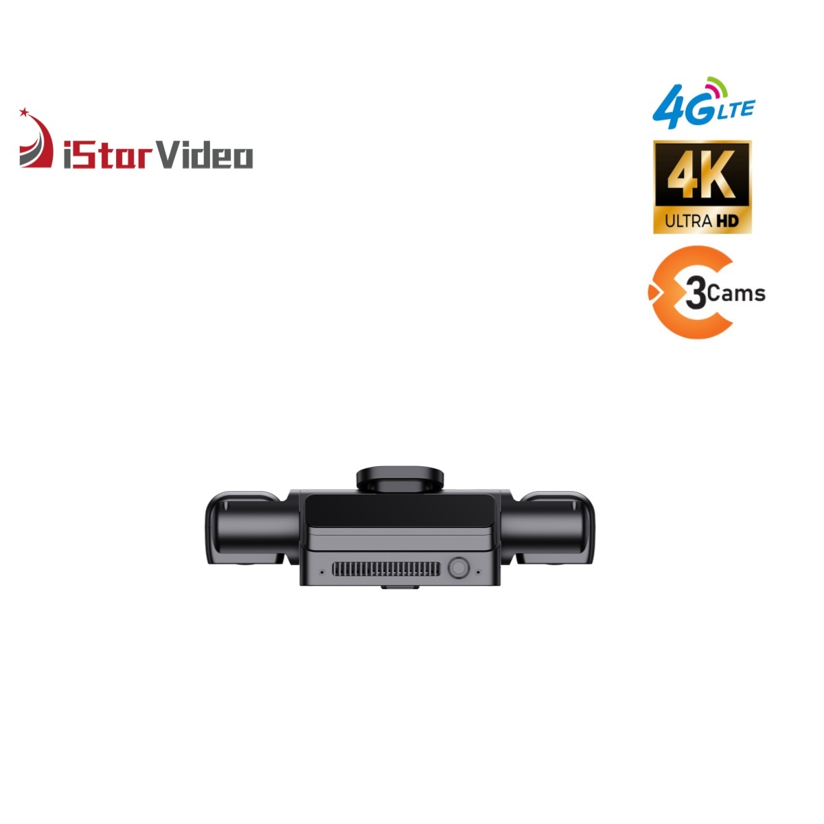 StarVideo iSV-T5Pro 4G Dash Cam - 3-Channel 4K Sony Sensor Remote Monitoring