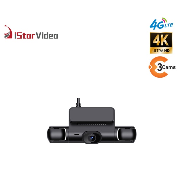 StarVideo iSV-T5Pro 4G Dash Cam - 3-Channel 4K Sony Sensor Remote Monitoring