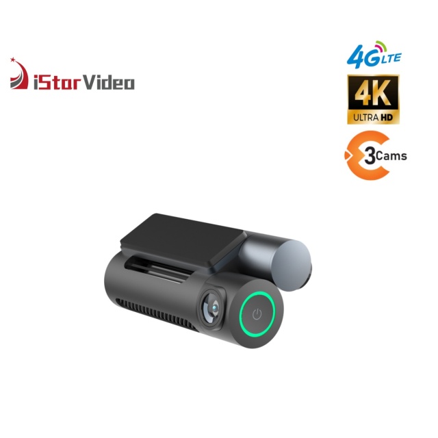 iSV-D12Plus  3''IPS Touch Screen,3 Channel Dashcam, 4G LTE+True 4K SONY IMX415 Sensor, Remote Live-View, 24/7 Parking Mode