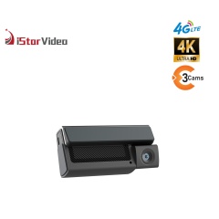 iSV-T3  Three Channel Dashcam, 4G LTE+True 4K SONY IMX415 Sensor, Remote Live-View, IR Night Vision, 24/7 Parking Mode