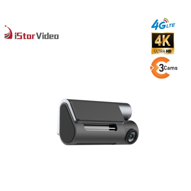 iSV-D12Plus  3''IPS Touch Screen,3 Channel Dashcam, 4G LTE+True 4K SONY IMX415 Sensor, Remote Live-View, 24/7 Parking Mode