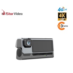 iSV-T3Plus  3''IPS Touch Screen,3 Channel Dashcam, 4G LTE+True 4K SONY IMX415 Sensor, Remote Live-View, 24/7 Parking Mode