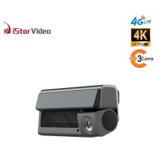 iSV-T3Plus  3''IPS Touch Screen,3 Channel Dashcam, 4G LTE+True 4K SONY IMX415 Sensor, Remote Live-View, 24/7 Parking Mode